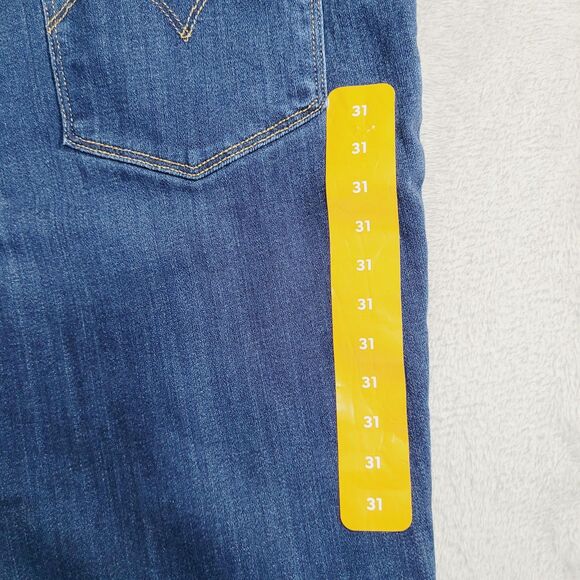 Levi's 311 Shaping Skinny Jeans Womens 31x30 Blue Med Wash Distressed Stretch - Picture 14 of 16